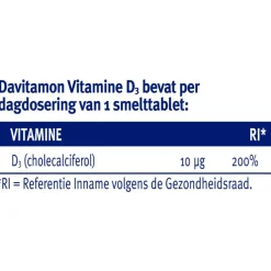 Davitamon Vitamine D Smelttabletten 150 stuks