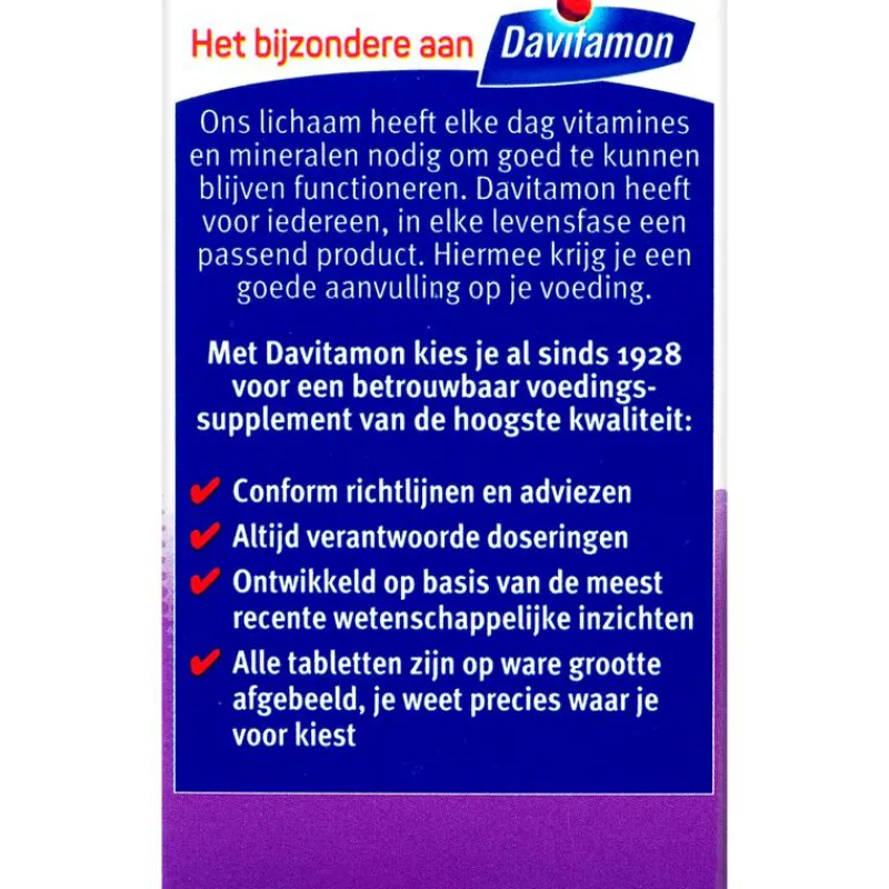 Davitamon Vitamine D 50+ Tabletjes Citroensmaak