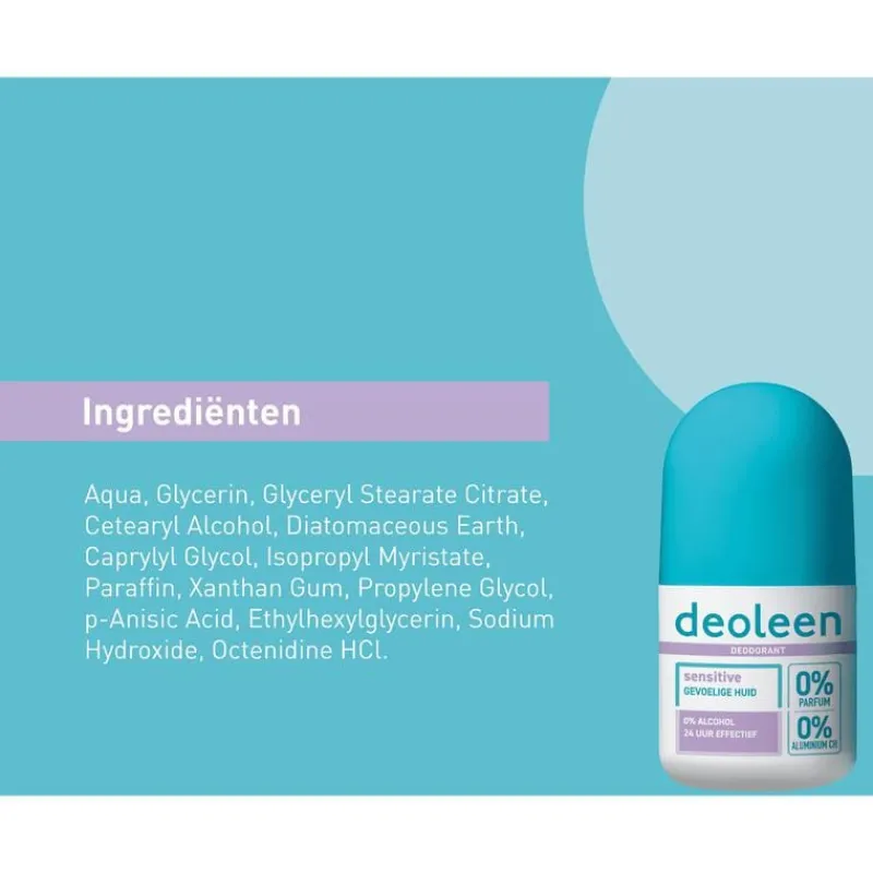 Deoleen Regular 0% Aluminium Deodorant Roller 50 ML