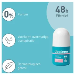 Deoleen Regular Anti-Transpirant Deodorant Roller 50 ML