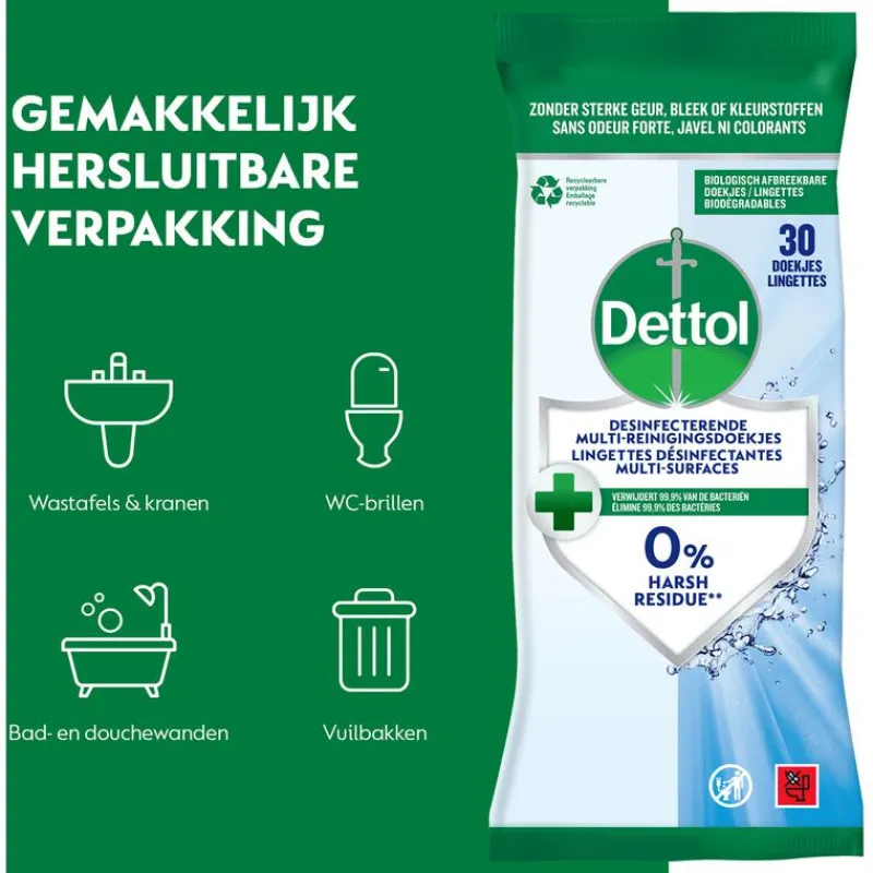 Dettol Hygiënische Doekjes 30 stuks