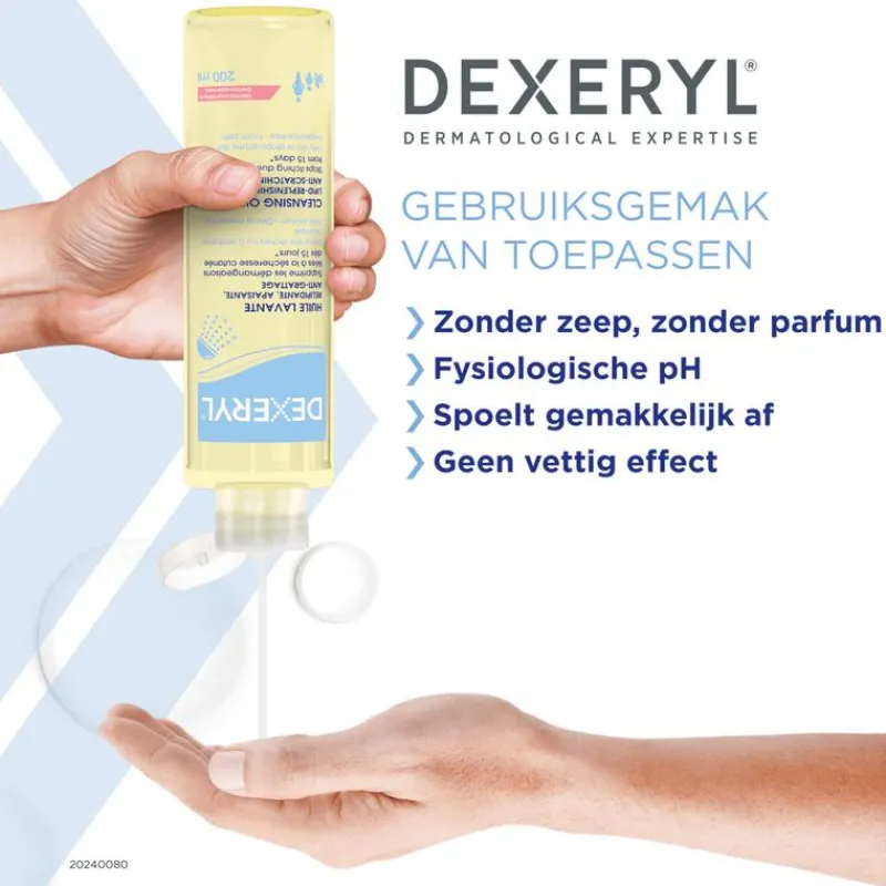 Dexeryl Reinigingsolie Droge Huid 200 ML