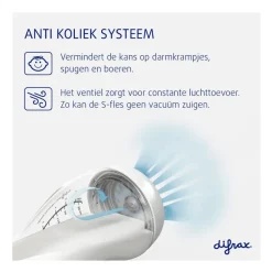 Difrax Anti-Colic S-Fles Trend