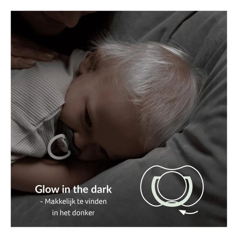 Difrax Dynamic Fopspeen 0-6M Night&Day Girl