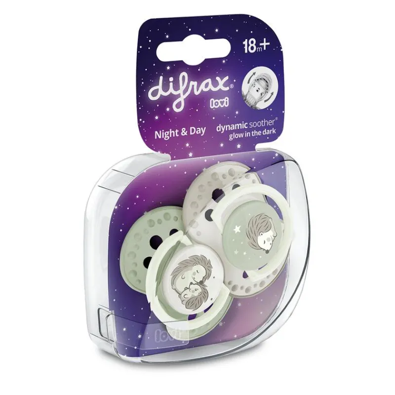 Difrax Dynamic Fopspeen 18+M Night&Day Unisex