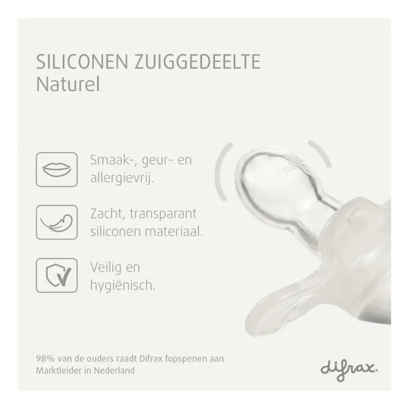 Difrax Fopspeen Natural 12+ Maanden Glow in the dark BPA-vrij