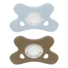 Difrax Fopspeen Natural 0-6 Maanden Lichtblauw/Beige BPA-vrij