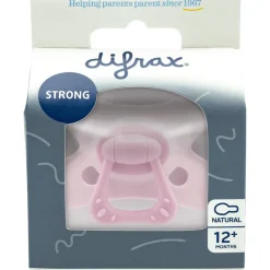 Difrax Fopspeen Natural 12 Maanden Lichtroze BPA-vrij
