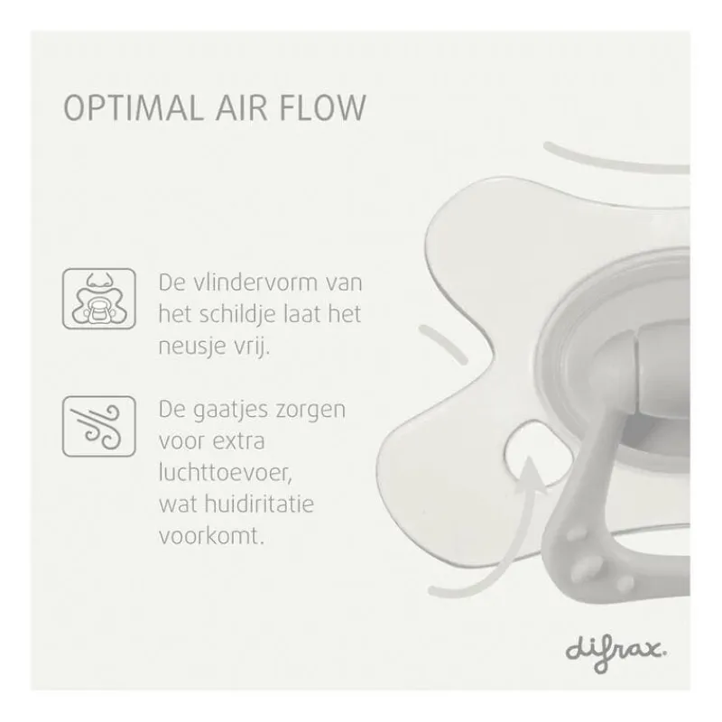 Difrax Fopspeen Naturel Green Jade 18 Maanden
