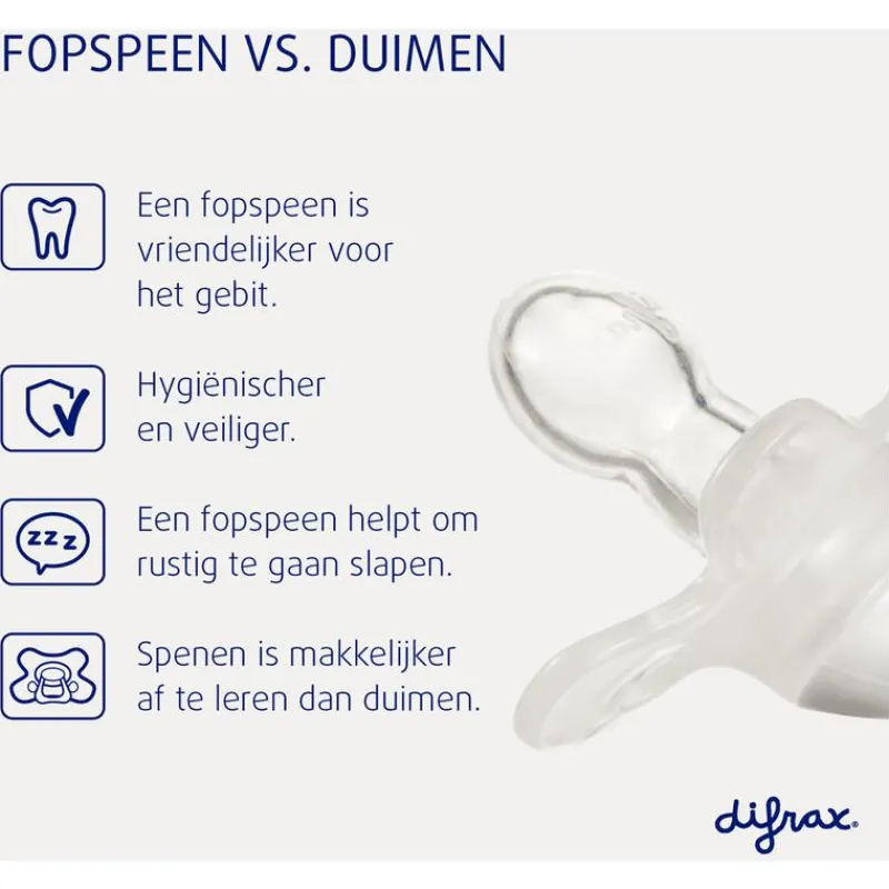Difrax Fopspeen Naturel Lime Emerald 12 Maanden