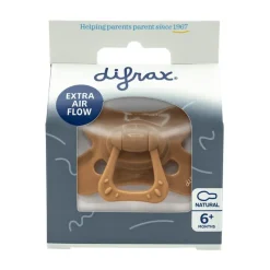 Difrax Fopspeen Naturel Uni Caramel 6 Maanden