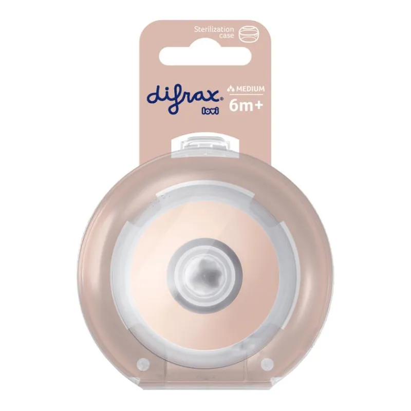 Difrax Mammafeel Flessenspeen Medium 6+ Maanden Geschikt voor combinatievoeding
