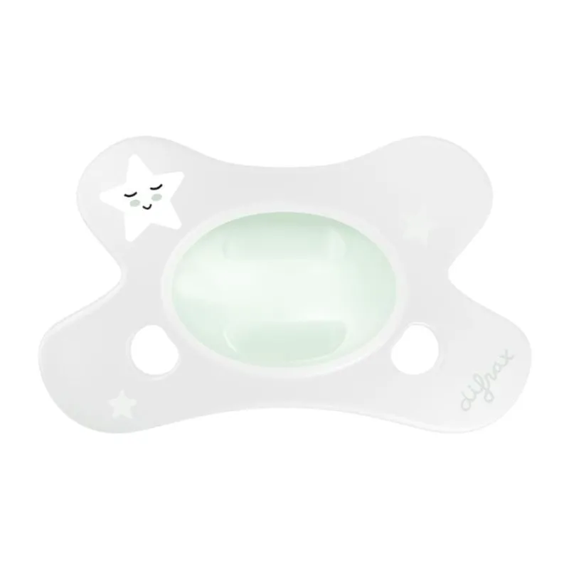 Difrax Natural Fopspeen 0-6 M Glow In The Dark