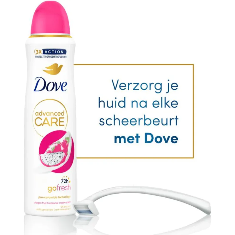 Dove Advanced Care Dragon Fruit & Coconut Cream Deodorant Spray 150 ML