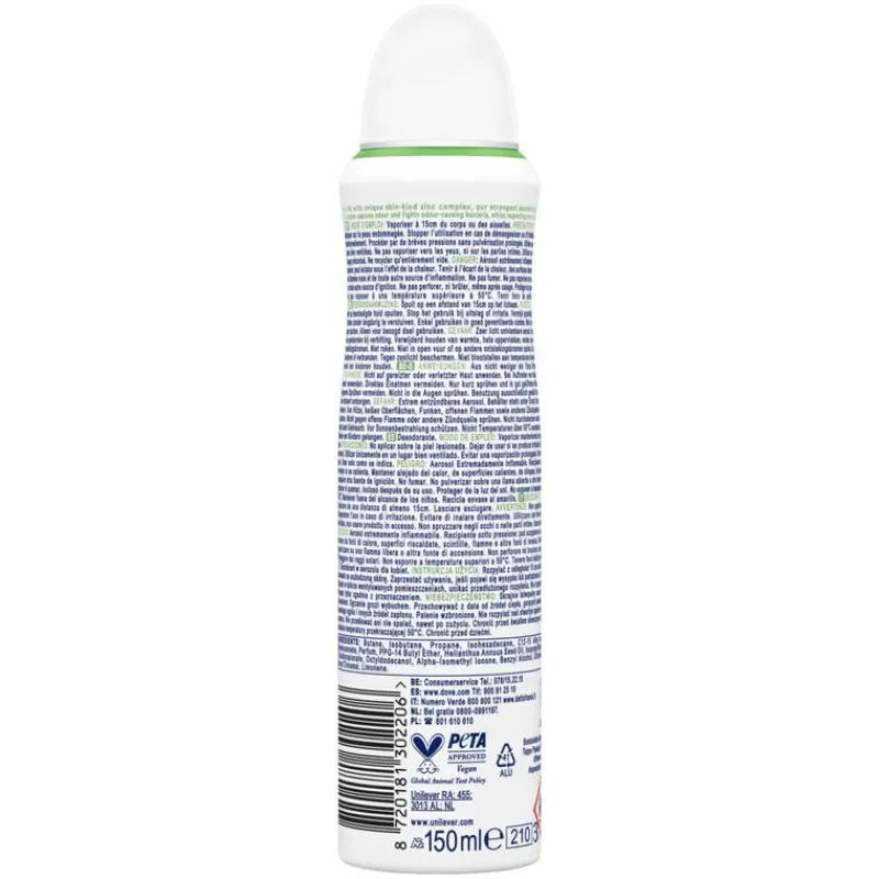 Dove Advanced Care Go Fresh Cucumber & Green Tea Deodorant Spray 150 ML