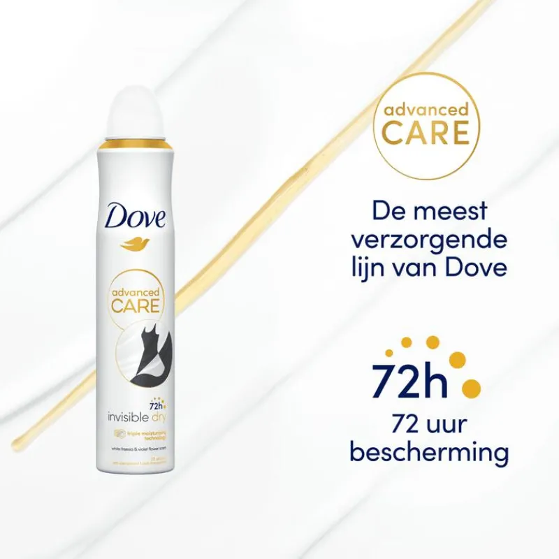 Dove Advanced Care Invisible Dry Anti-Transpirant Deodorant Spray 200 ML