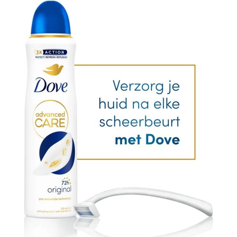 Dove Advanced Care Original Anti-Transpirant Deodorant Spray 150 ML