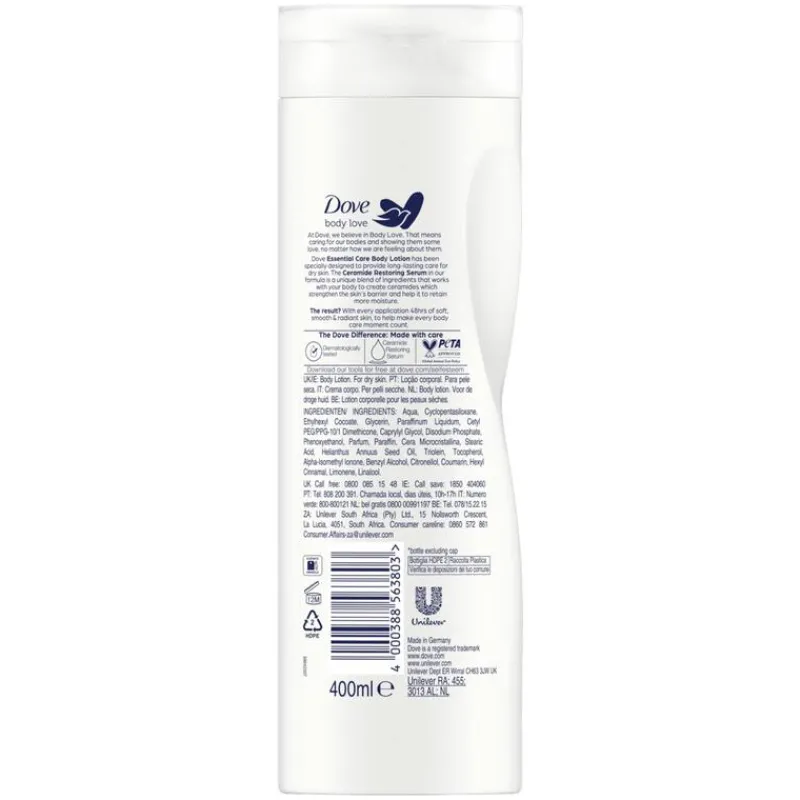 Dove Body Love Essential Care Bodylotion 400 ML