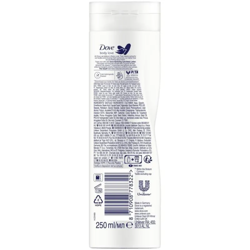 Dove Body Love Restoring Care Bodylotion 250 ML