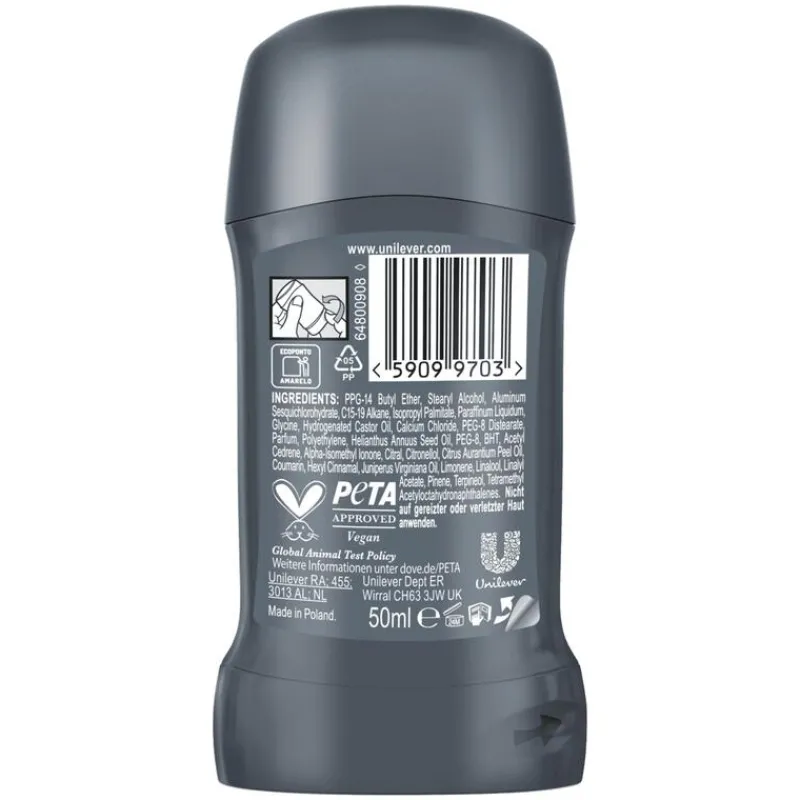 Dove Men+Care Advanced Clean Comfort Deodorant Stick 50 ML