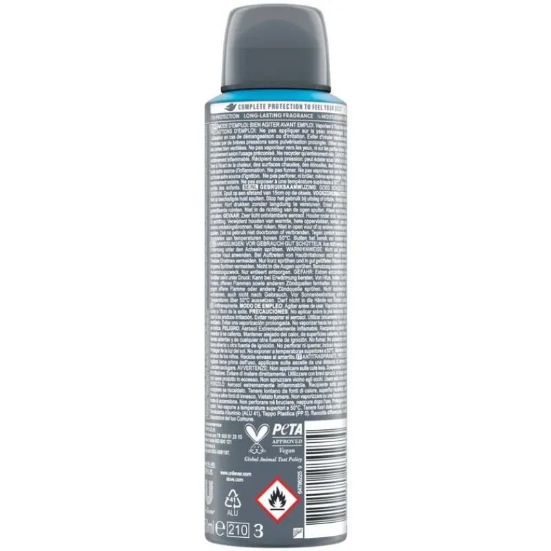 Heren Dove Men+Care Advanced Clean Comfort Anti-Transpirant Deodorant Spray 150 ML