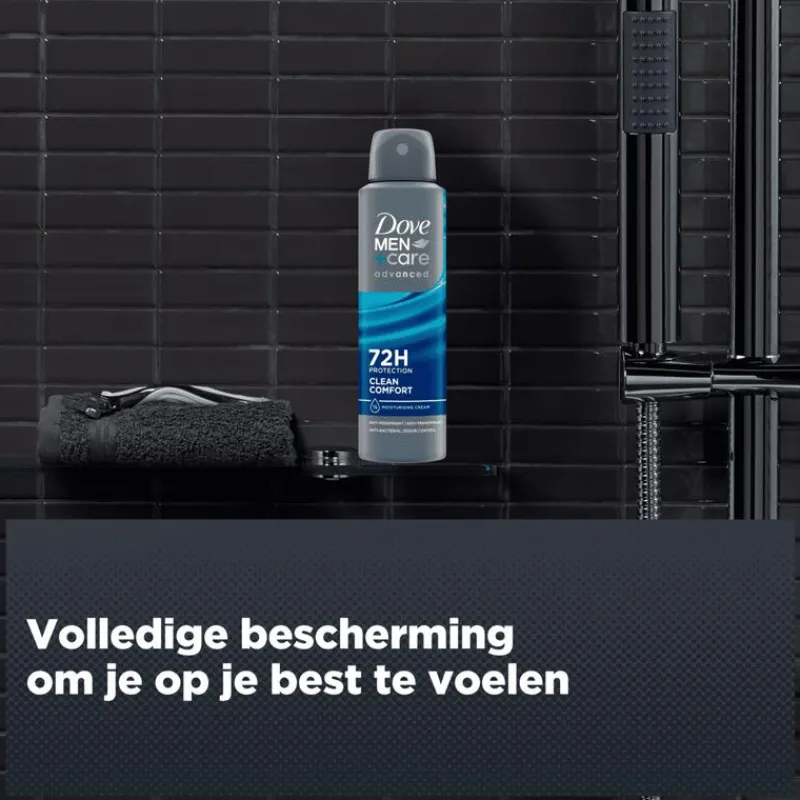 Heren Dove Men+Care Advanced Clean Comfort Anti-Transpirant Deodorant Spray 150 ML