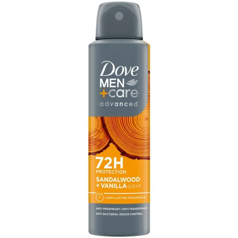 Dove Men+Care Advanced Sandalwood + Vanille Deodorant Spray 150 ML