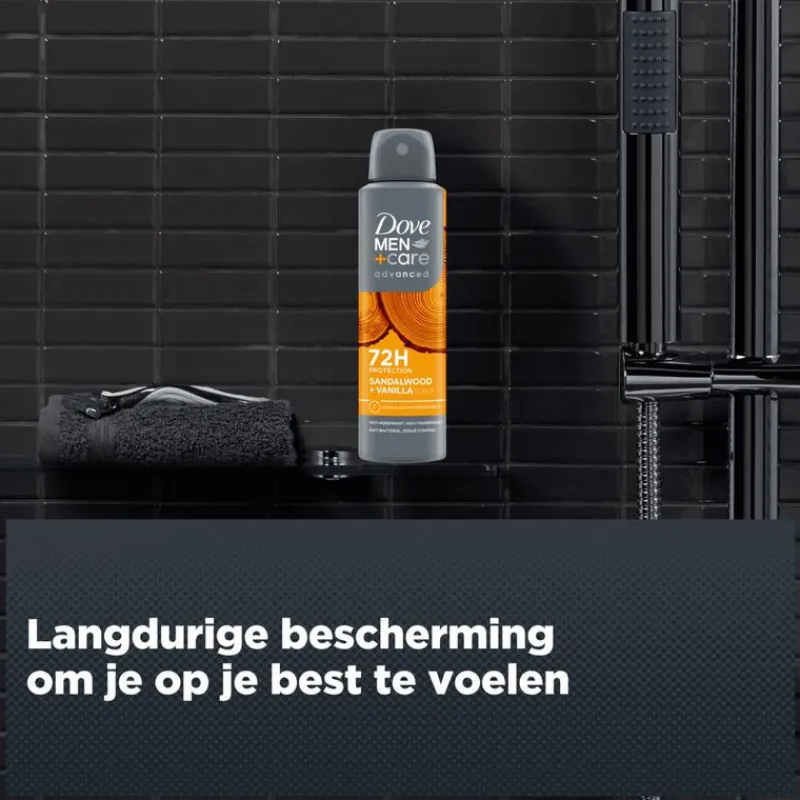 Dove Men+Care Advanced Sandalwood + Vanille Deodorant Spray 150 ML
