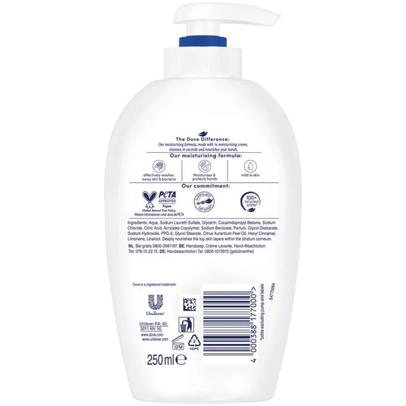 Dove Verzorgende Handzeep 250 ML