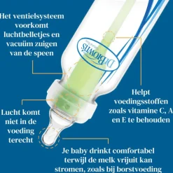 Dr. Brown's Dr. Brown’s Anti-Colic Brede Halsfles 270 ML
