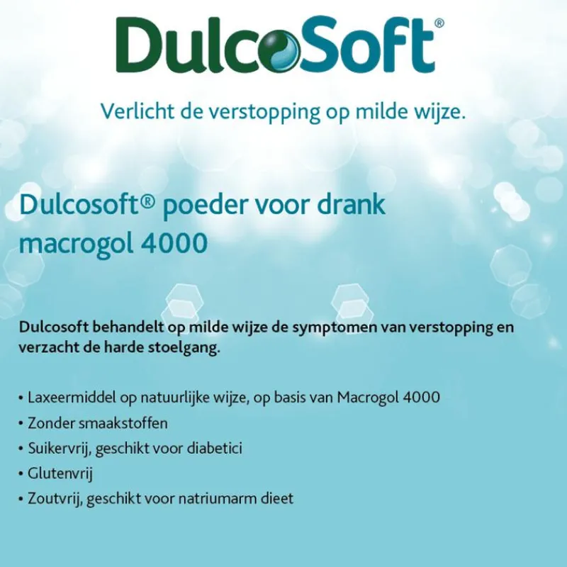 Dulcosoft Poeder Mild Laxeermiddel Oplossing 20 Zakjes
