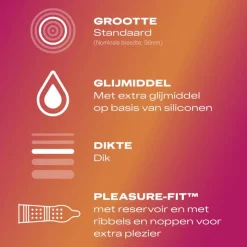 Durex Condooms Pleasure Me met Ribbels 10 stuks