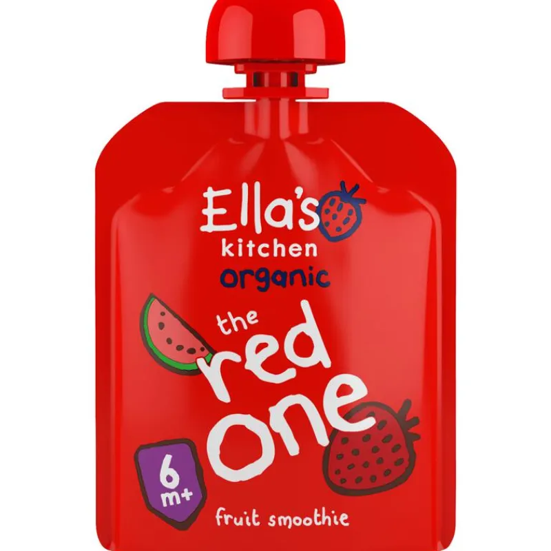 Ella's Kitchen Fruit Smoothie The Red One Bio Knijpfruit 6+ Maanden 90 GR