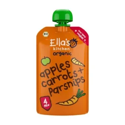 Ella's Kitchen Wortels Appels Pastinaak Bio Knijpfruit 4+ Maanden 120 GR