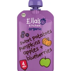 Ella's Kitchen Zoete Aardappel Pompoen Bes Bio Knijpfruit 4+ Maanden 120 GR