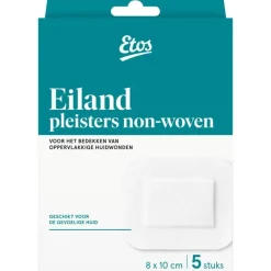 Etos Eiland Pleisters 8 x 10 CM 5 Pleisters