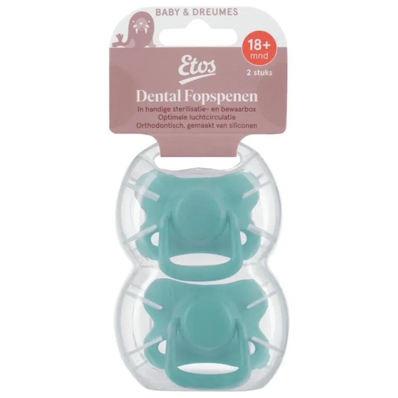 Etos Fopspenen In Steriliseerdoosje 18+ Maanden Assorti