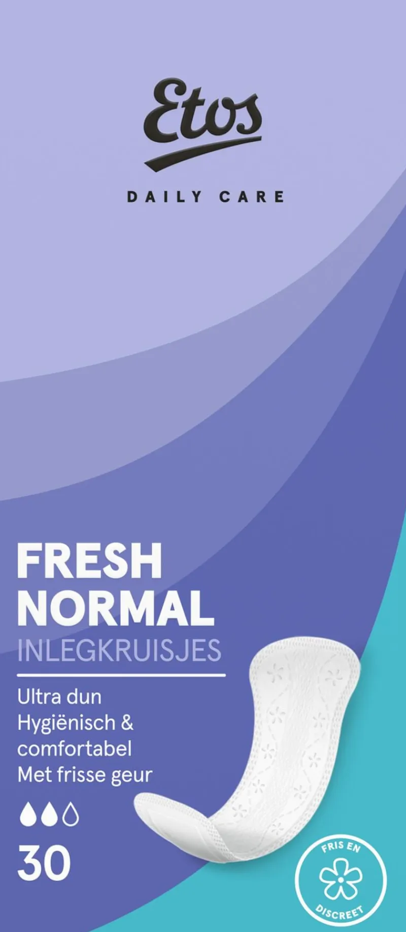 Etos Fresh Inlegkruisjes Normal 30 stuks