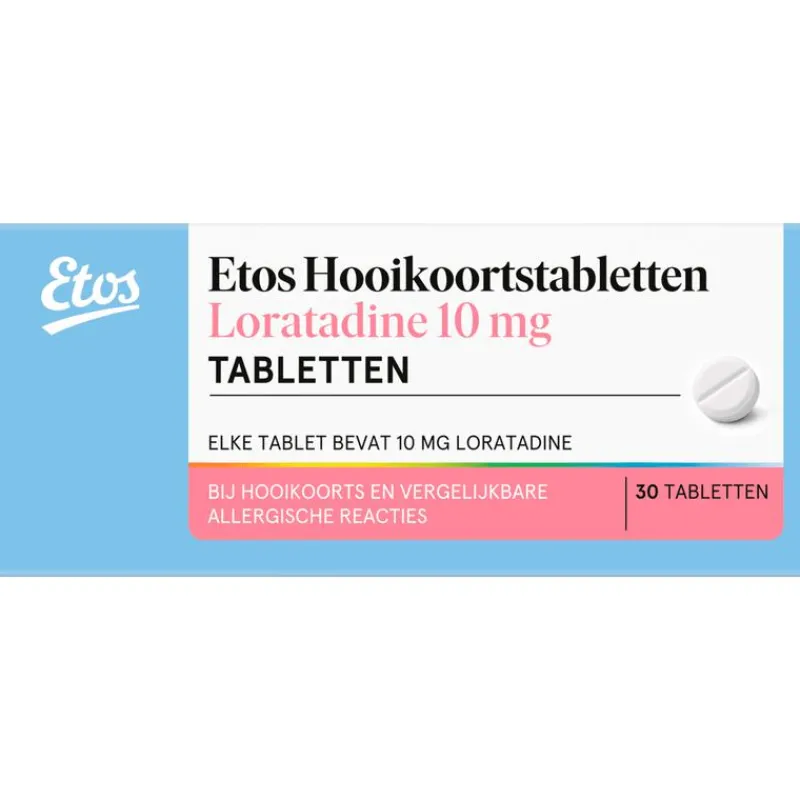 Etos Hooikoortstabletten Loratadine 10 mg 30 stuks