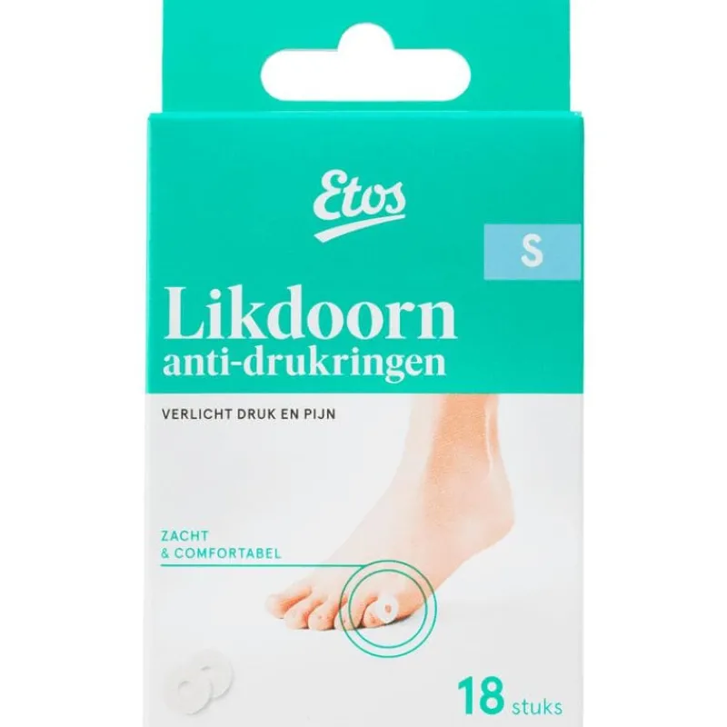 Etos Likdoorn Anti-Drukringen Small 18 stuks