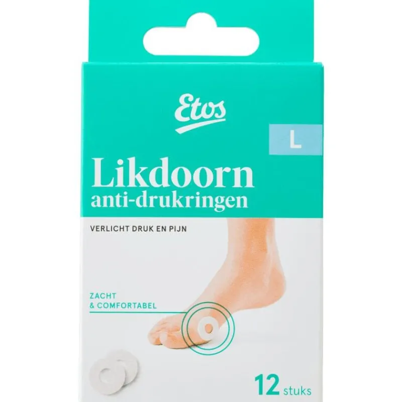Etos Likdoorn Anti-Drukringen Large 12 stuks