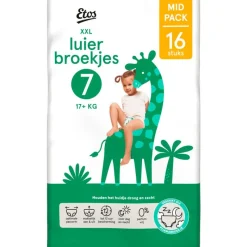 Etos Luierbroekjes XXL Maat 7 17+ kg Mid Pack 16 stuks
