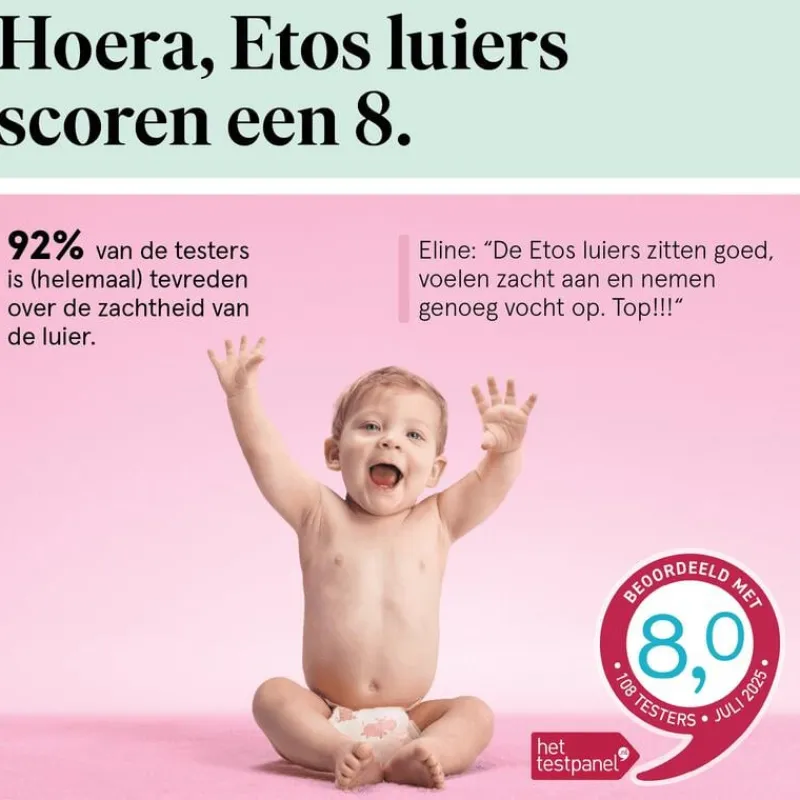 Etos Luiers XXL Maat 7 15+ kg Value Pack 28 stuks