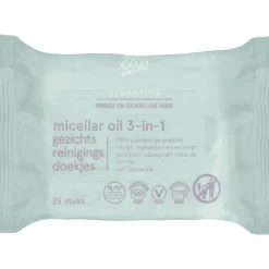Etos Micellar Oil 3-in-1 Face Cleansing Wipes 25 stuks
