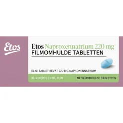 Etos Naproxennatrium 220 mg Omhulde Tabletten
