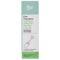 Etos Neusspray Xylometazoline HCl Menthol 1 MG/ 10ML