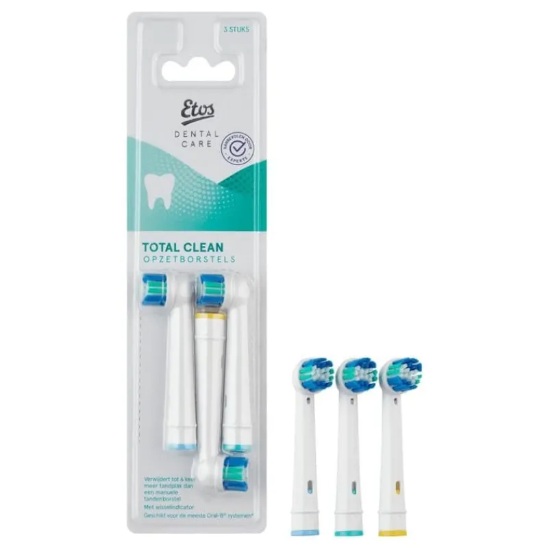 Etos Opzetborstel Total Clean 3 stuks