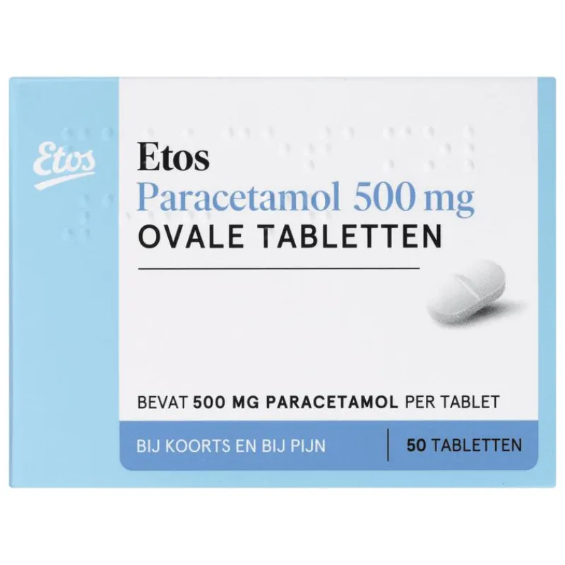 Etos Paracetamol 500 mg Ovale Tablet