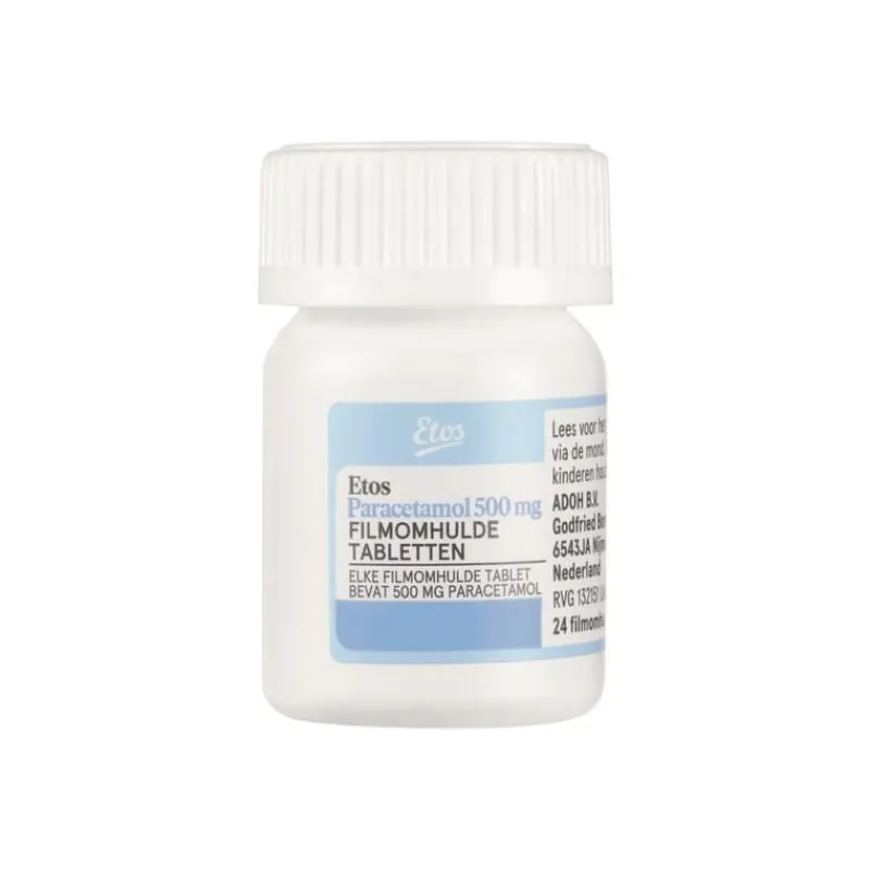 Etos Paracetamol 500mg Pot 24 stuks