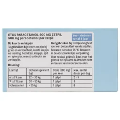 Etos Paracetamol 500 mg Zetpil